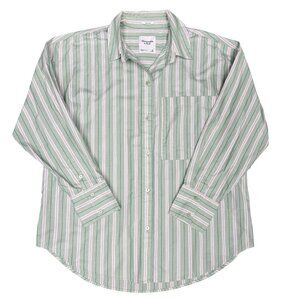 Women's ABERCROMBIE‎ & FITCH Oversized Striped Breezy Shirt- Size Medium